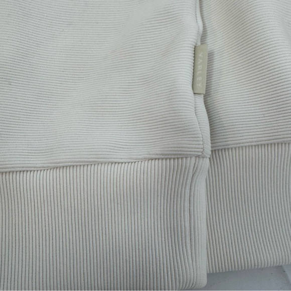 Varley  Vine Women's Size L Ivory Cream Half Zip Pullover Sweatshirt Quarter Zip - Picture 13 of 13